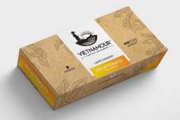 Vietnamour caffe gourmet progetto packaging decaffeinato